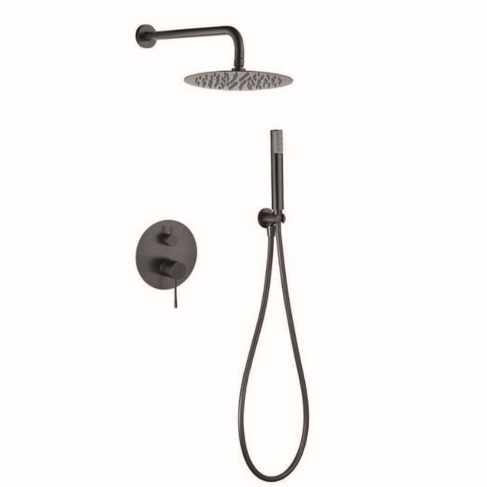 IMEX GENOVA SET ENTOIXISMOu LOuTROu ME BRAXIONA TOIXOu BLACK GUN METAL GPG053/BGM