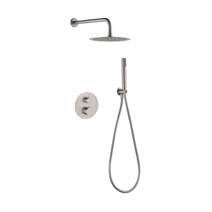 IMEX GENOVA ThERMOSTATIKO SET ENTOIXISMOu LOuTROu ME BRAXIONA TOIXOu NICKEL MAT GTG053/NQ