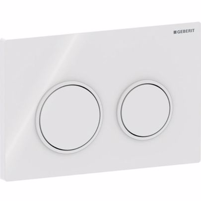 ΠΛΑΚΕΤΑ ΧΕΙΡΙΣΜΟΥ GEBERIT OMEGA 20 115.085.11.1 WHITE/GLOSSY