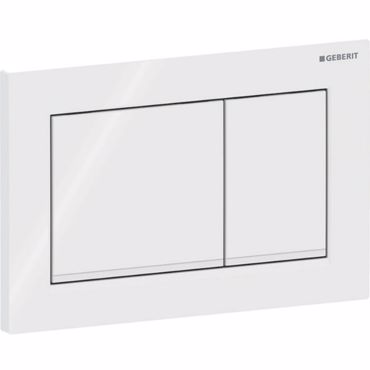 ΠΛΑΚΕΤΑ ΧΕΙΡΙΣΜΟΥ GEBERIT OMEGA 20 115.080.11.1 WHITE/GLOSSY