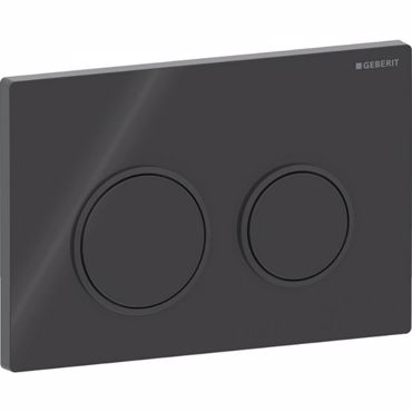 ΠΛΑΚΕΤΑ ΧΕΙΡΙΣΜΟΥ GEBERIT OMEGA 20 115.085.DW.1 BLACK/GLOSSY