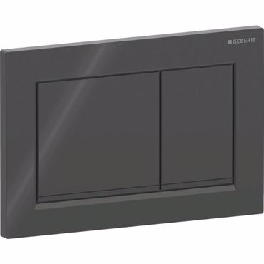 ΠΛΑΚΕΤΑ ΧΕΙΡΙΣΜΟΥ GEBERIT OMEGA 20 115.080.DW.1 BLACK/GLOSSY