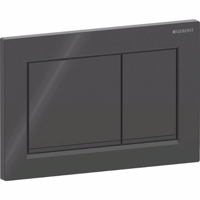 ΠΛΑΚΕΤΑ ΧΕΙΡΙΣΜΟΥ GEBERIT OMEGA 20 115.080.DW.1 BLACK/GLOSSY