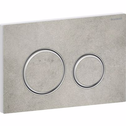 ΠΛΑΚΕΤΑ ΧΕΙΡΙΣΜΟΥ GEBERIT SIGMA 21 115.884.JV.1 CONCRETE LOOK/CHROME