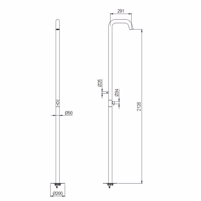 SUPER INOX STILI NTOuS EXOTERIKOu XOROu INOX 316 BRUSHED 0033503-022
