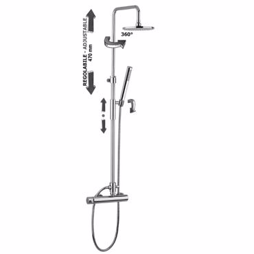 ΣΤΗΛΗ ΝΤΟΥΣ 2 ΕΞΟΔΩΝ PAFFONI CHROME ZCOL601 MASTER PLUS CR