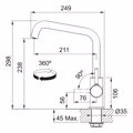 FRANKE MPATARIA KOuZINAS LINA U CHROME 115.0728.473