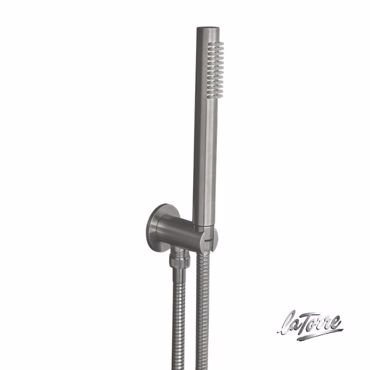 ΕΠΙΤΟΙΧΗ ΠΑΡΟΧΗ ΜΕ ΤΗΛΕΦΩΝΟ LA TORRE ELLE 316 INOX BRUSHED N10131-111+N50300-111+N37-111