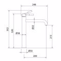 MPATARIA NIPTIROS uPsILI LA TORRE NEW TECH INOX FINISH 12507-110