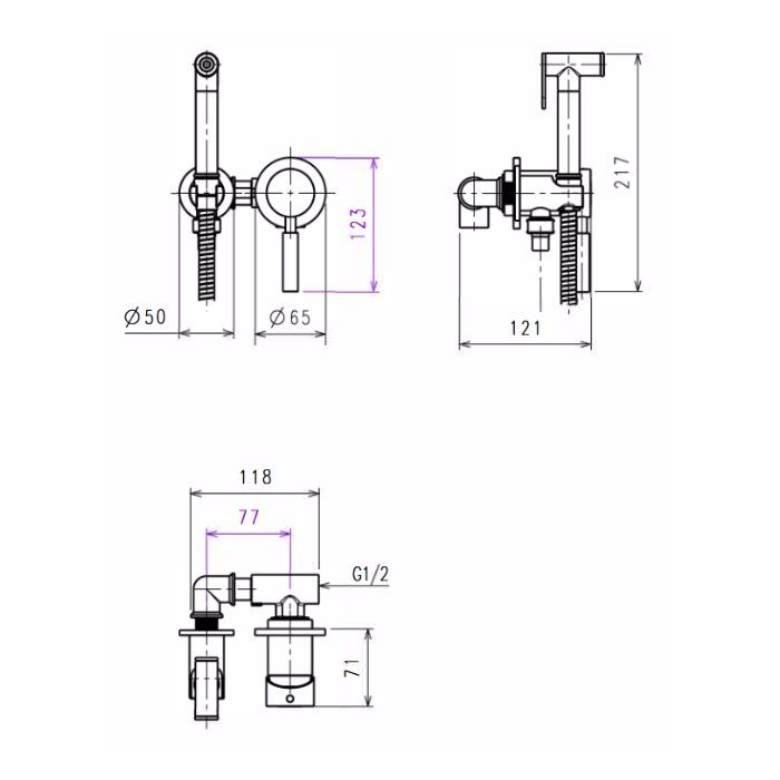MIKTIS ENTOIXISMOu LA TORRE NEW TECH FLUSH MIX INOX FINISH 12211-110