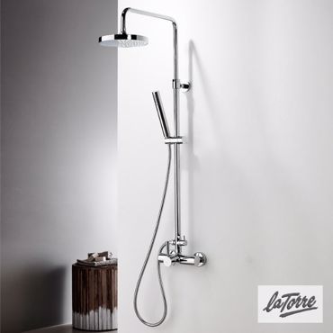 ΣΤΗΛΗ ΝΤΟΥΣ 2 ΕΞΟΔΩΝ LA TORRE NEW TECH CHROME 12065-100