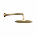 BRAXIONAS TOIXOu ME ANAKLINOMENI KEFALI CORA COSMO 316L GOLD BRUSHED PVD IN225-211 + IN135-211