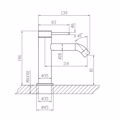 MPATARIA NIPTIROS CORA COSMO 316L BLACK BRUSHED PVD 6111-411