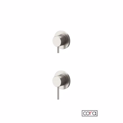 ΜΙΚΤΗΣ ΕΝΤΟΙΧΙΣΜΟΥ 2/3 ΕΞΟΔΩΝ CORA COSMO 316L INOX BRUSHED 6150-111 + 6151-111
