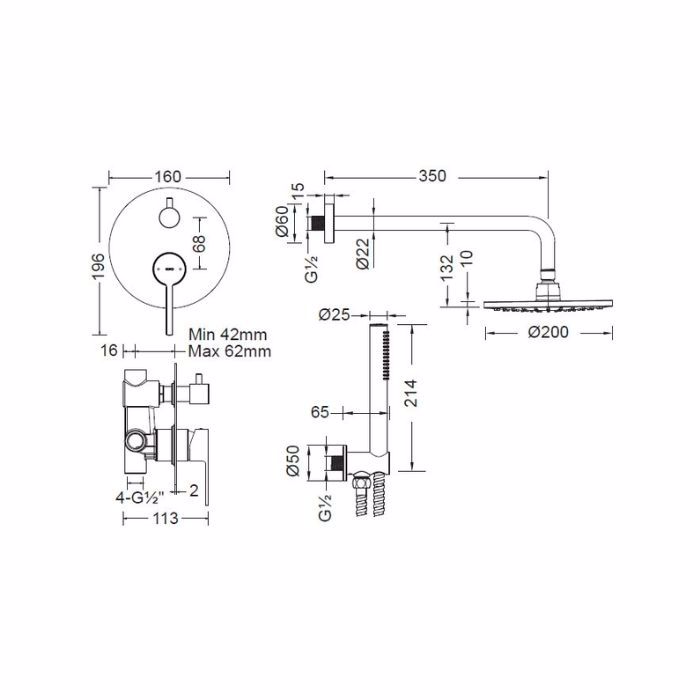 SET ENTOIXISMOu LOuTROu CORA OCCO CHROME 7255-100 + S055-100