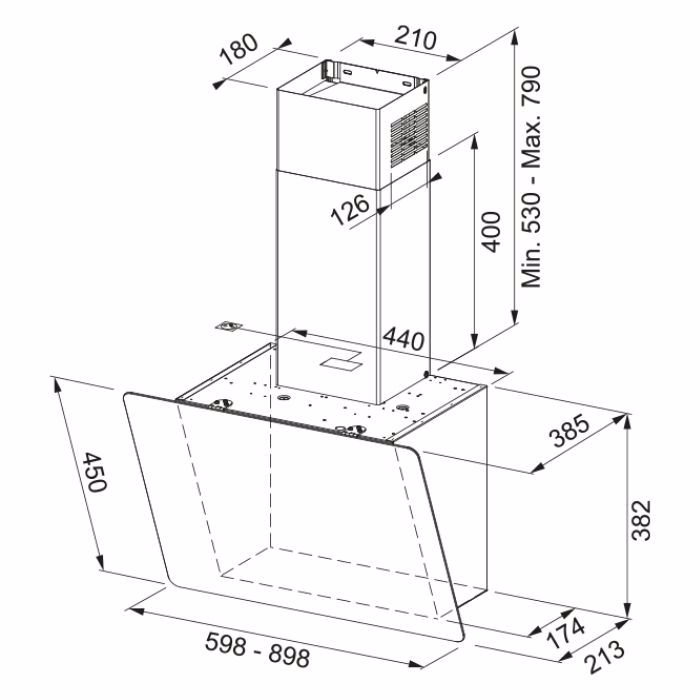 FRANKE EPITOIXOS APORROFITIRAS SMART SMART GLASS FPJ 615 V BK/DG A CRYSTAL BLACK 330.0573.294