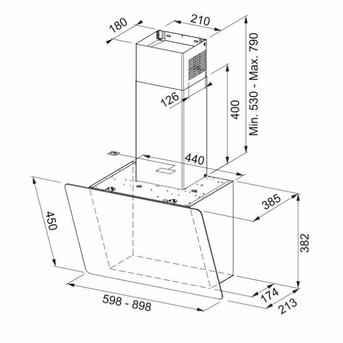 FRANKE EPITOIXOS APORROFITIRAS SMART SMART GLASS FPJ 915 V BK/DG A CRYSTAL BLACK 330.0573.295
