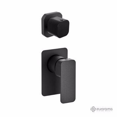 ΜΙΚΤΗΣ ΕΝΤΟΙΧΙΣΜΟΥ 3 ΕΞΟΔΩΝ EURORAMA QUADRA BLACK MATT 144055SL-400+R4758-400