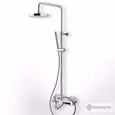 ΣΤΗΛΗ ΝΤΟΥΣ 2 ΕΞΟΔΩΝ EURORAMA TONDA CHROME 145065-100